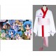 Binchotan white yukata kimono cosplay costume