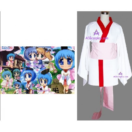 Binchotan white yukata kimono cosplay costume