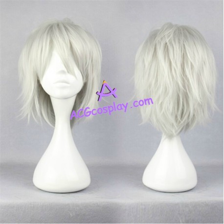 DRAMAtical Murder DMMD Clear cosplay wig short wig silver grey color