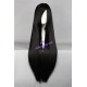 General wig cosplay wig long straight wig black color 80cm 32inches