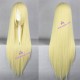 General wig cosplay wig long straight wig light yellow color 80cm 32inches