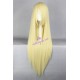 General wig cosplay wig long straight wig light yellow color 80cm 32inches