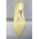 General wig cosplay wig long straight wig light yellow color 80cm 32inches