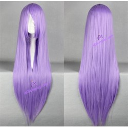 General wig cosplay wig long straight wig purple color 80cm 32inches