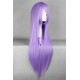 General wig cosplay wig long straight wig purple color 80cm 32inches