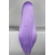 General wig cosplay wig long straight wig purple color 80cm 32inches