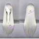 General wig cosplay wig long straight wig silver white color 80cm 32inches