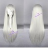 General wig cosplay wig long straight wig silver white color 80cm 32inches