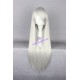 General wig cosplay wig long straight wig silver white color 80cm 32inches