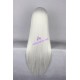 General wig cosplay wig long straight wig silver white color 80cm 32inches