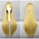 General wig cosplay wig long straight wig golden color 80cm 32inches