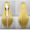 General wig cosplay wig long straight wig golden color 80cm 32inches