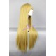 General wig cosplay wig long straight wig golden color 80cm 32inches