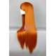 General wig cosplay wig long straight wig orange color 80cm 32inches