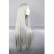 General wig cosplay wig long straight wig silver grey color 80cm 32inches