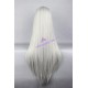 General wig cosplay wig long straight wig silver grey color 80cm 32inches