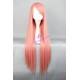 General wig cosplay wig long straight wig light pink color 80cm 32inches