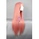 General wig cosplay wig long straight wig light pink color 80cm 32inches