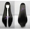 General wig cosplay wig long straight wig black straight wig 80cm 32inches