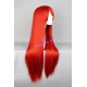 General wig cosplay wig long straight wig dark red 80cm 32inches 