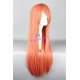 General wig cosplay wig long straight wig light orange color 80cm 32inches