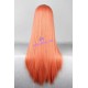 General wig cosplay wig long straight wig light orange color 80cm 32inches