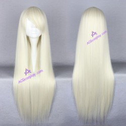 General wig cosplay wig long straight wig creamy white wig 80cm 32inches