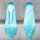 General wig cosplay wig long straight wig light blue 80cm 32inches