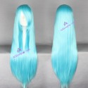 General wig cosplay wig long straight wig light blue 80cm 32inches