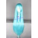 General wig cosplay wig long straight wig light blue 80cm 32inches