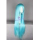 General wig cosplay wig long straight wig light blue 80cm 32inches