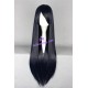 General wig cosplay wig long straight wig black purple 80cm 32inches