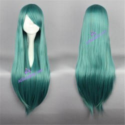 General wig cosplay wig long straight wig dark green 80cm 32inches