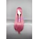 General wig cosplay wig long straight wig pink wig 80cm 32inches 