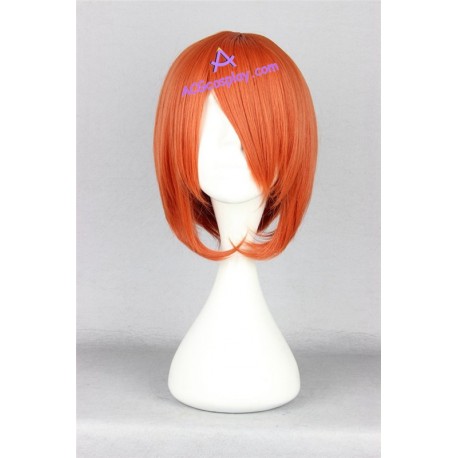 General wig cosplay wig short wig orange red color