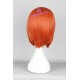 General wig cosplay wig short wig orange red color