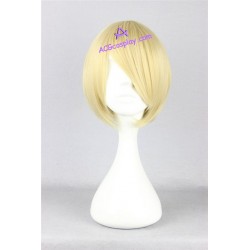 General wig cosplay wig short wig anime wig light golden color