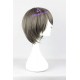 General wig short wig cosplay wig black grey wig