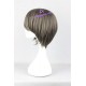 General wig short wig cosplay wig black grey wig