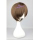 General wig short wig cosplay wig brown color