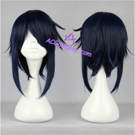 K cosplay Munakata Reisi cosplay wig navy blue wig