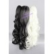 Danganronpa cosplay black and white bear female cosplay wig 70cm 28inches