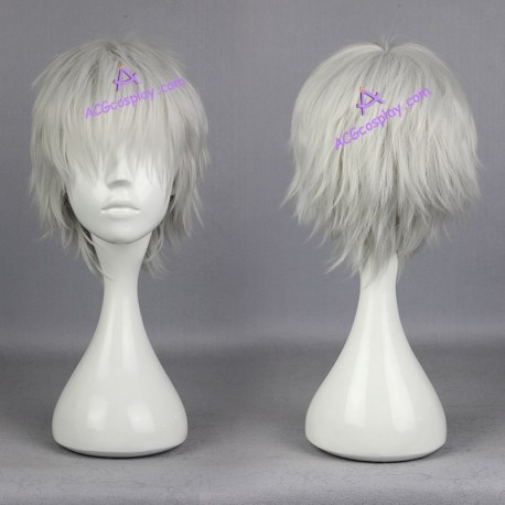 Tokyo Ghoul Kaneki Ken silver white cosplay wig short wig