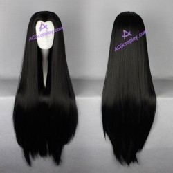 Cosplay wig long wig black wig with widow's peak stage wig 90cm 35inches