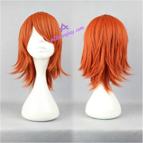 One piece Nami cosplay wig orange short wig