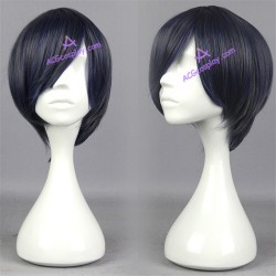 Black butler kuroshitsuji Ciel Phantomhive cosplay wig mixed color short wig