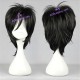 Togainu no Chi Shiki cosplay wig black short wig 