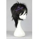 Togainu no Chi Shiki cosplay wig black short wig 