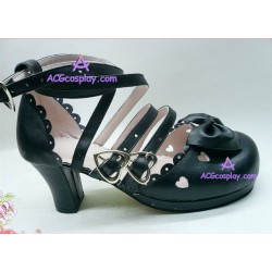Lolita shoes boots black make to order style 7