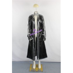 Sword Art Online Kirito cape Cosplay Costume shining faux leather made